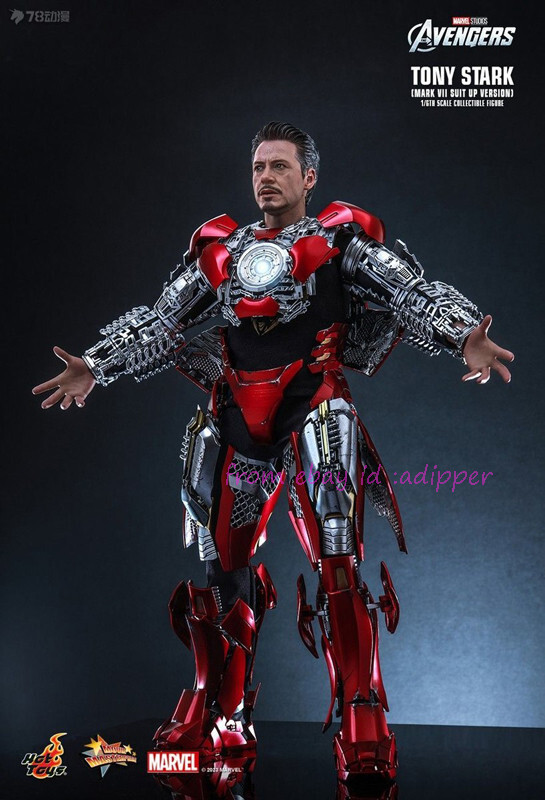 Hot Toys Mms718 1/6 Avengers Tony Stark (Mark 7 Suit Up Version