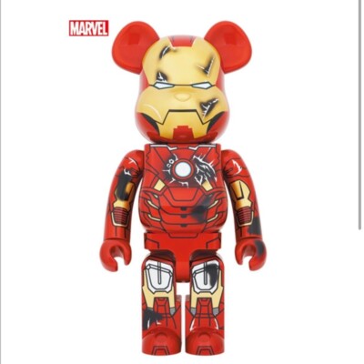 BE@RBRICK IRON MAN MARK VII DAMAGE Ver. 1000％ Action Figure Hobby