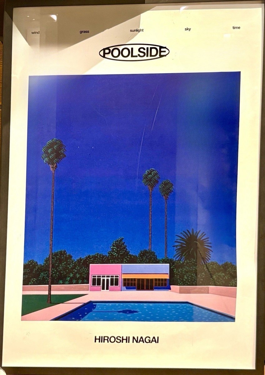 永井博 B2ポスター HIROSHI NAGAI POSTER POOLSIDE 永井博 B2ポスター