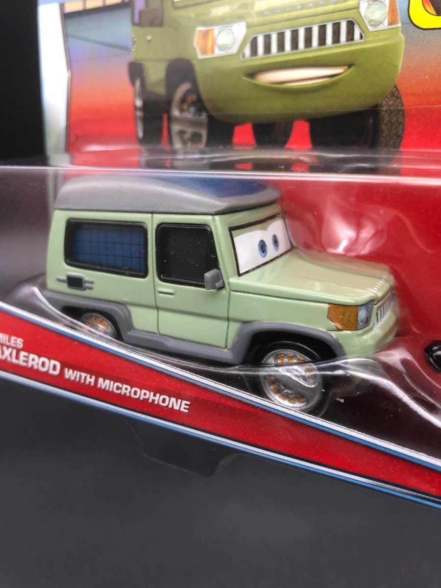 Disney Pixar Cars Miles Axlerod with Microphone Tokyo Party Lemons
