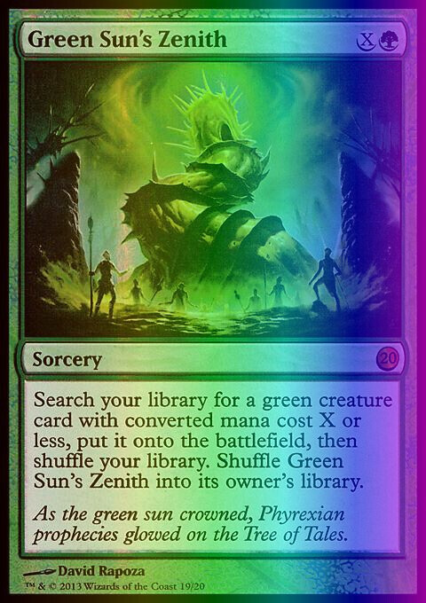 MTG Magic the Gathering Green Sun's Zenith (19/20) FTV Twenty LP