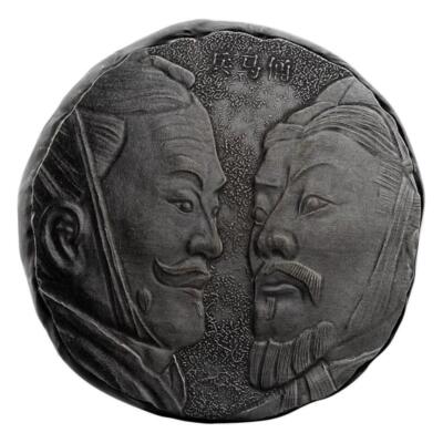 2021 5 oz .999 Fine Silver Terracotta Warrior Antique Polished