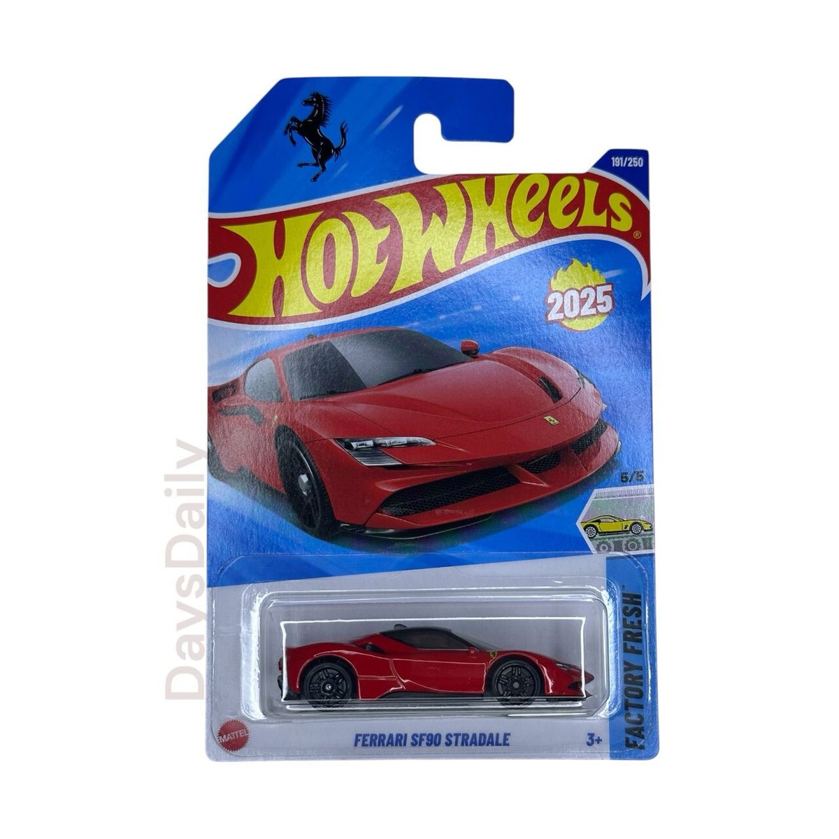 Hot Wheels Ferrari SF90 Stradale Red 2025 Case J Mainline In Stock