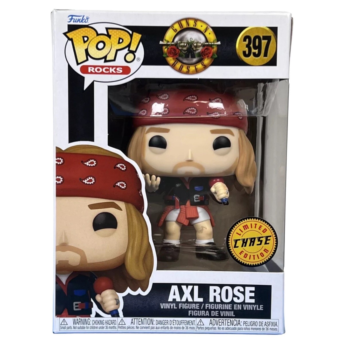 Funko POP! 397 Rocks: Guns N' Roses Axl Rose (1992) Vinyl Figure