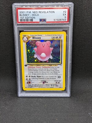 BLISSEY 2/64 1st Edition Neo Revelation Holo Rare Pokemon Card PSA