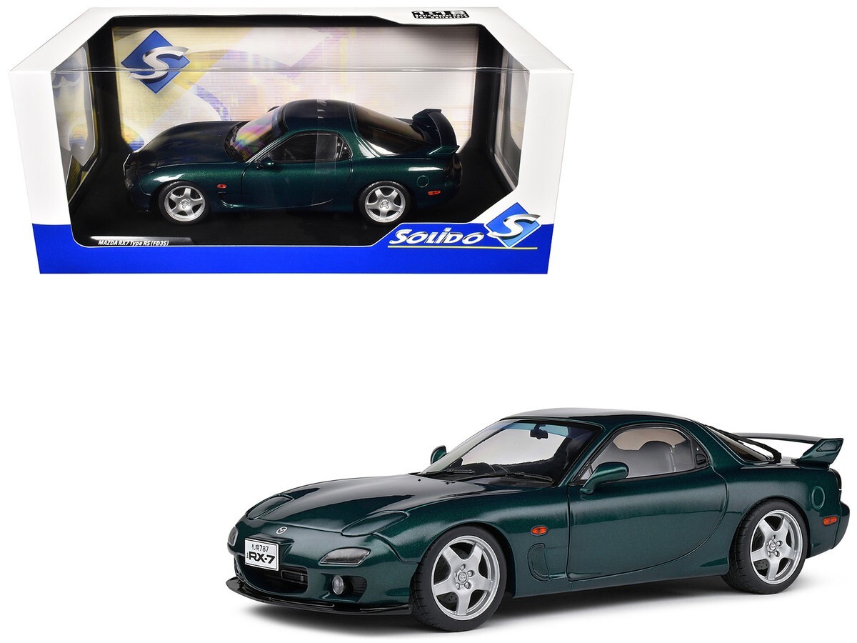 Solido 1994 Mazda RX7 Type RS (FD3S) RHD Montego Blue Mica 1/18
