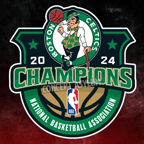 2024 NBA CHAMPIONS BOSTON CELTICS FULL COLOR WEATHERPROOF 6X5.5