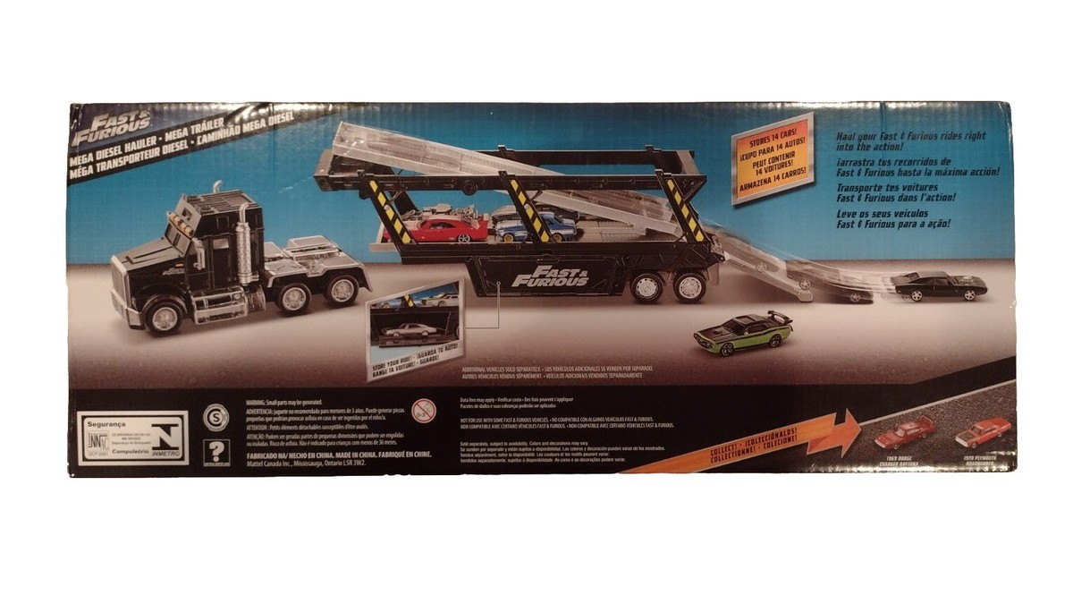 Rare Mattel Fast & Furious Mega Diesel Hauler Black Hot Wheels