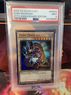 PSA 9 Dark Magician (25th Anniversary Edition) LC01-EN005