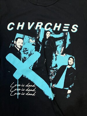 CHVRCHES 2018 Love Is Dead Tour/Concert T-Shirt - Size Small | eBay