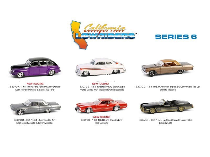 GREENLIGHT COLLECTIBLES 2024 CALIFORNIA LOWRIDERS SERIES 6 FULL