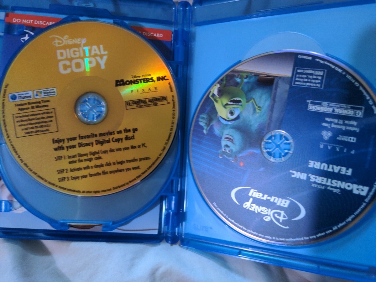 Disney*Pixar's Monsters, Inc. (Blu-ray/DVD, 2013, 4-Disc Set; 3D