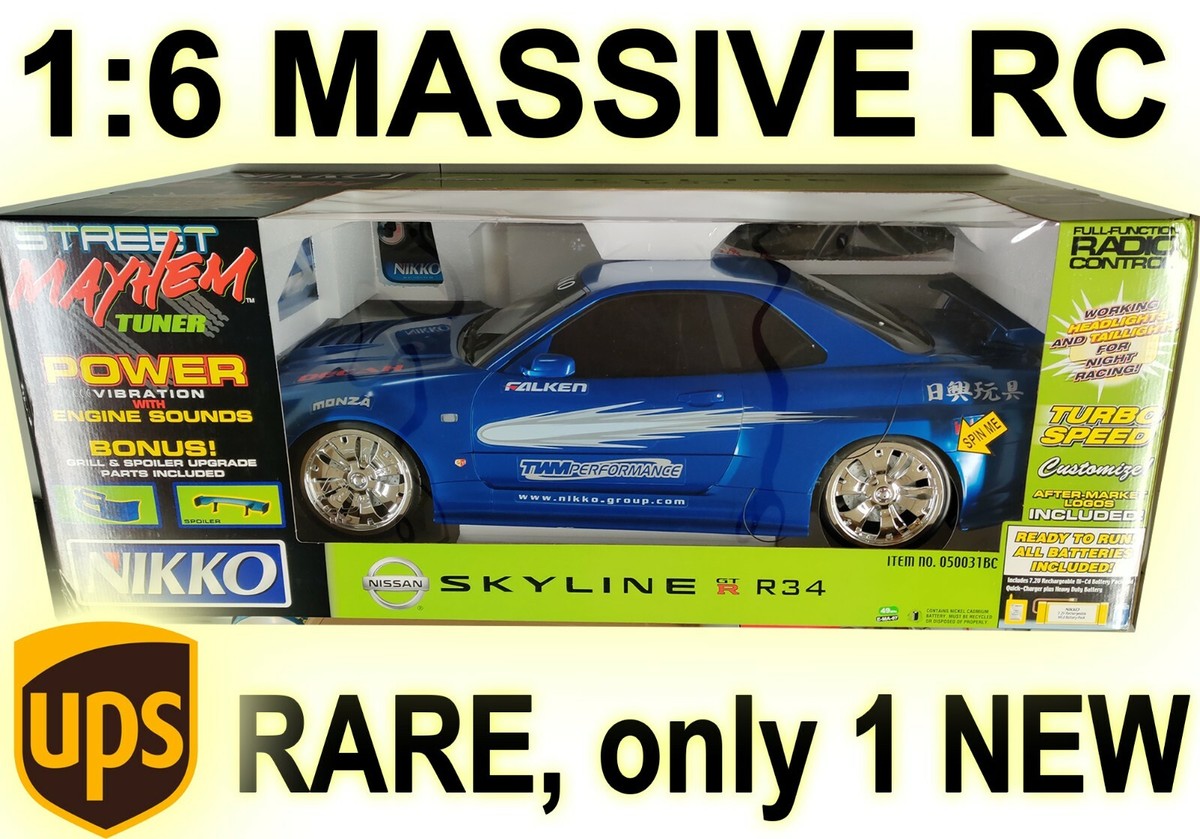 Nissan Super Skyline Rc Car 1 6 1/6 Scale Huge Nikko RC only 1 on
