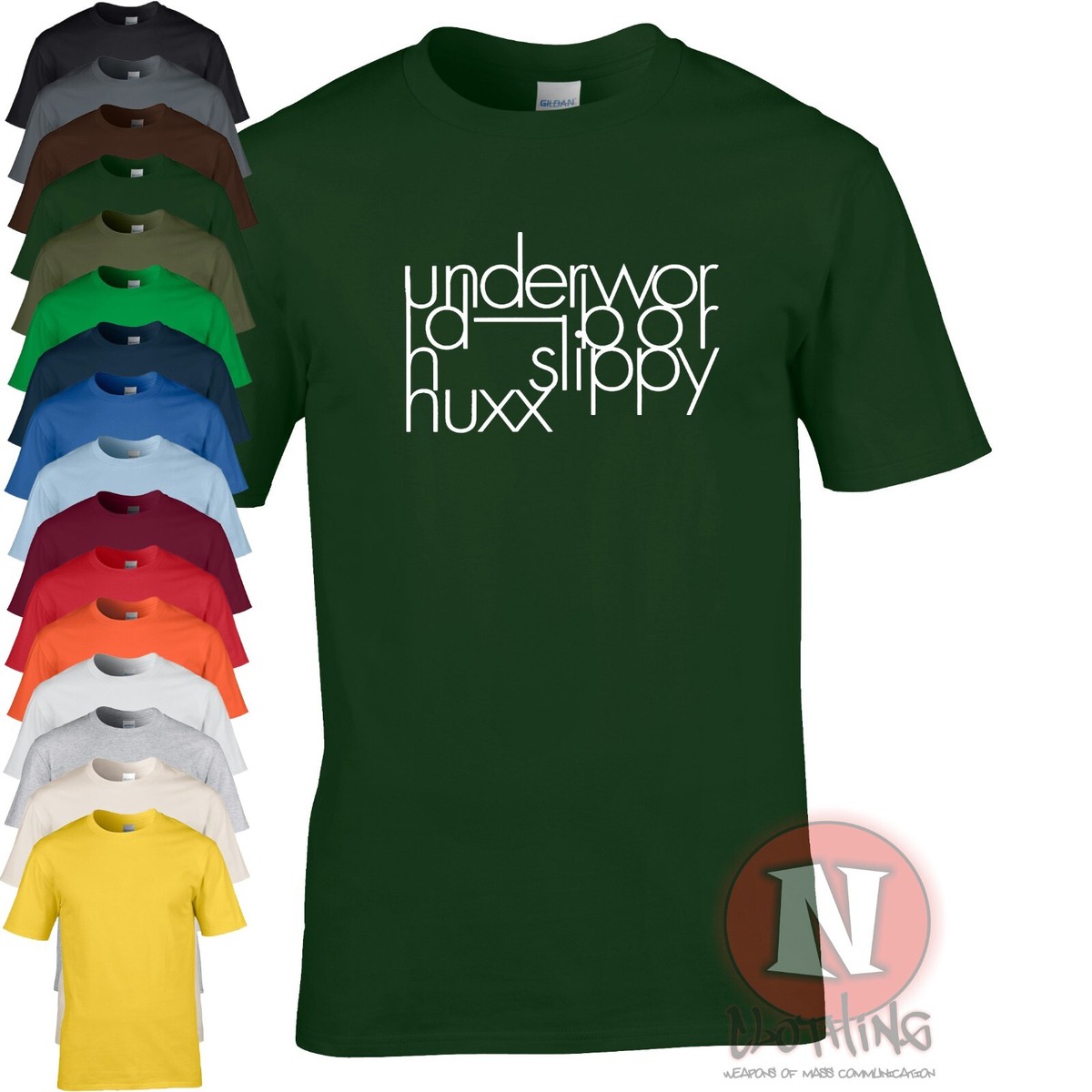 Underworld Born Slippy Nuxx T-shirt dance rave music house cool