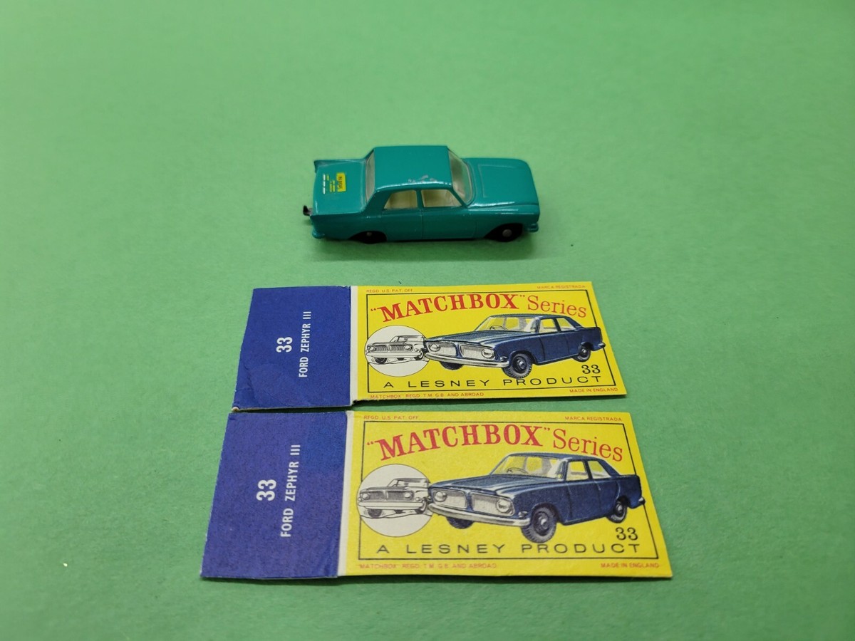 Vintage Matchbox # 33 Ford Zephyr III Lesney | eBay