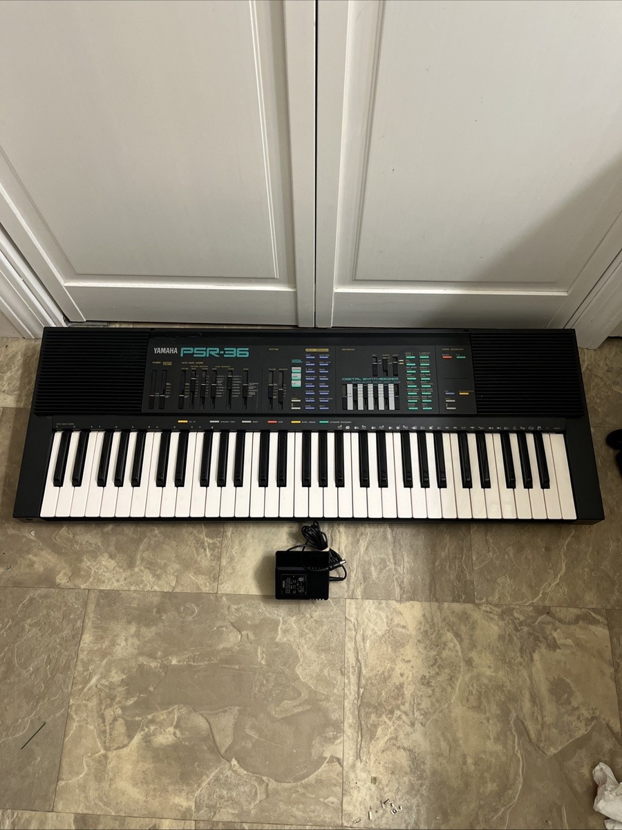 Vintage Yamaha Psr-36 Midi FM 1988 Portable Synthesizer Keyboard