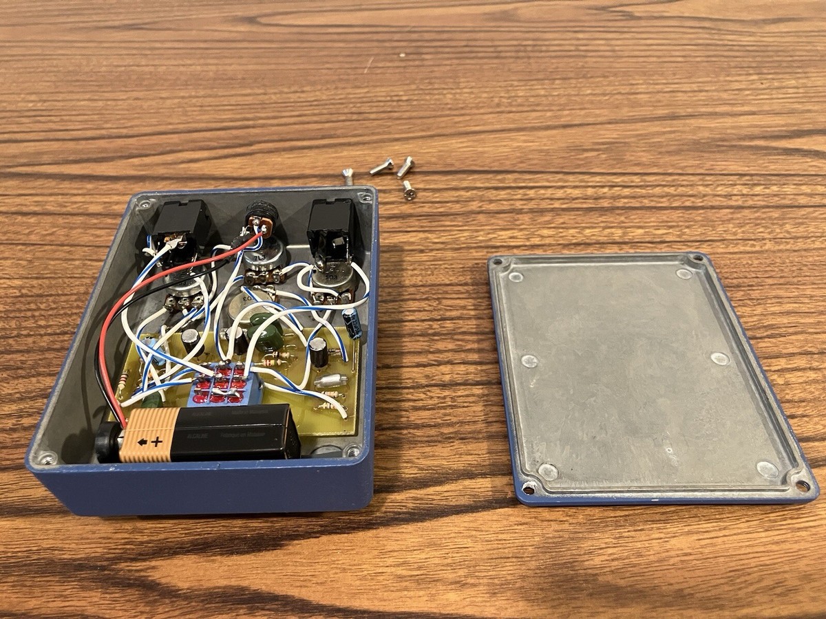 Prescription Electronics Yardbox Fuzz Pedal Custom Deep Blue Paint