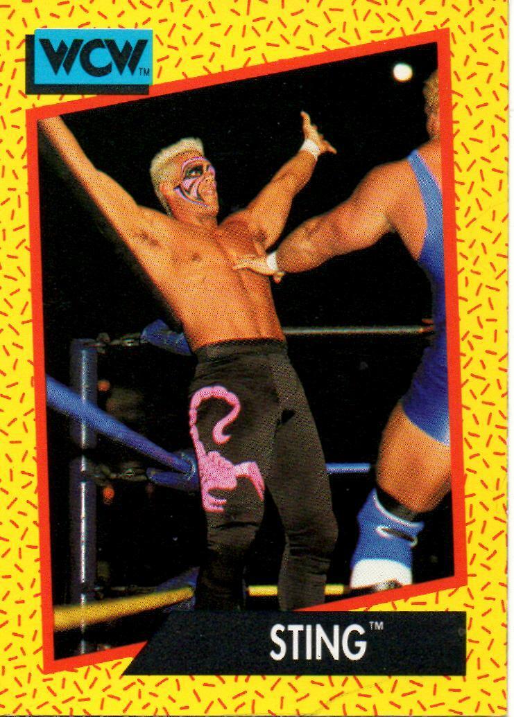 Sting WCW Wrestling Trading Card Impel 1991 Wrestler Raw HOF WWE