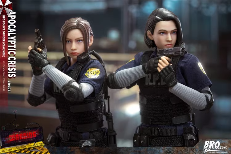 In Stock BROTOYS LR006 1/12 RPD Officer Jill & Claire Double Set