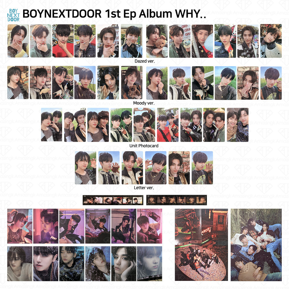 BOYNEXTDOOR 1st Ep Album WHY.. Dazed Moody Letter Ver Photocard
