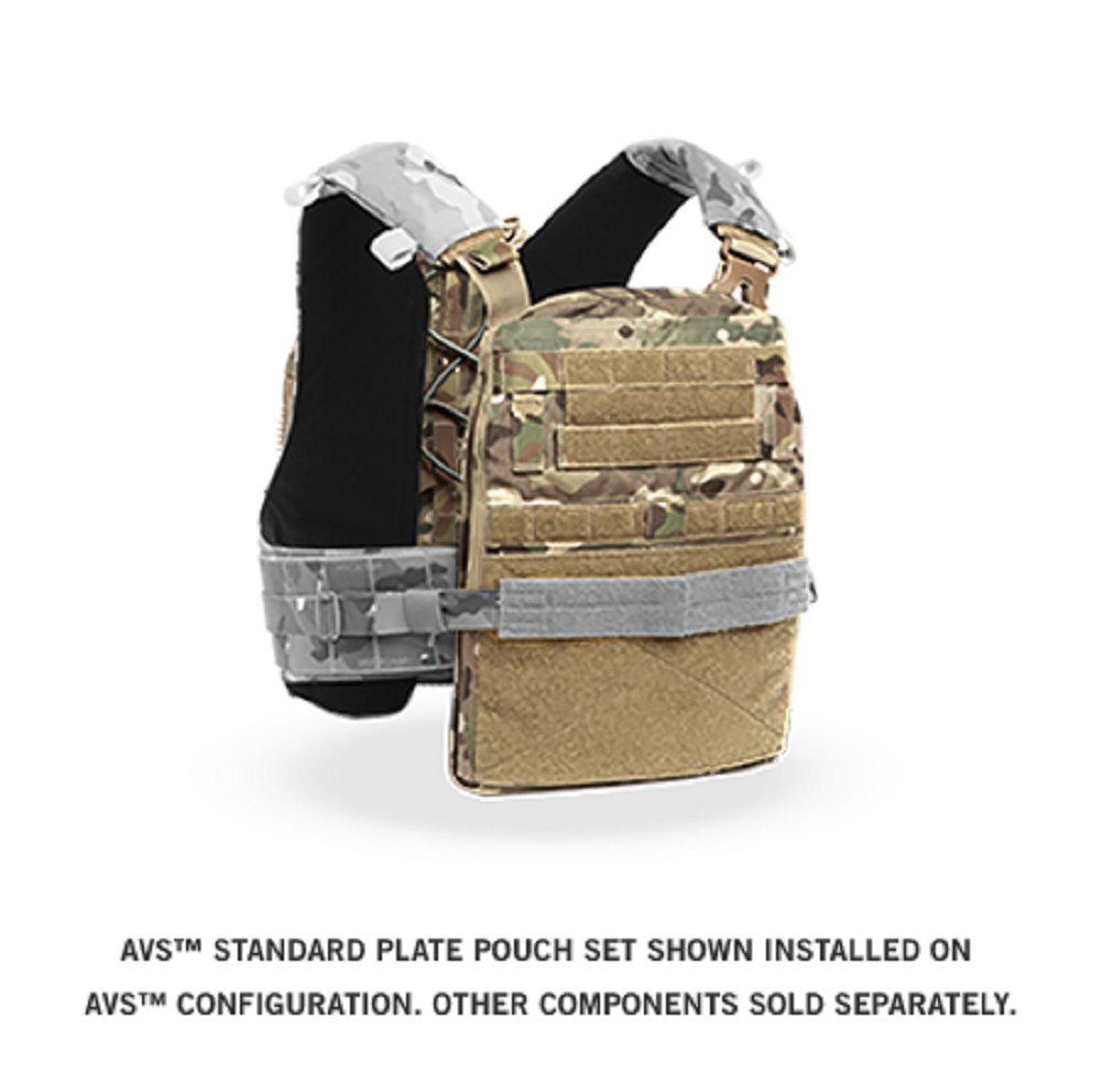 Crye Precision - AVS Standard Plate Pouch / Platebag Set - Black