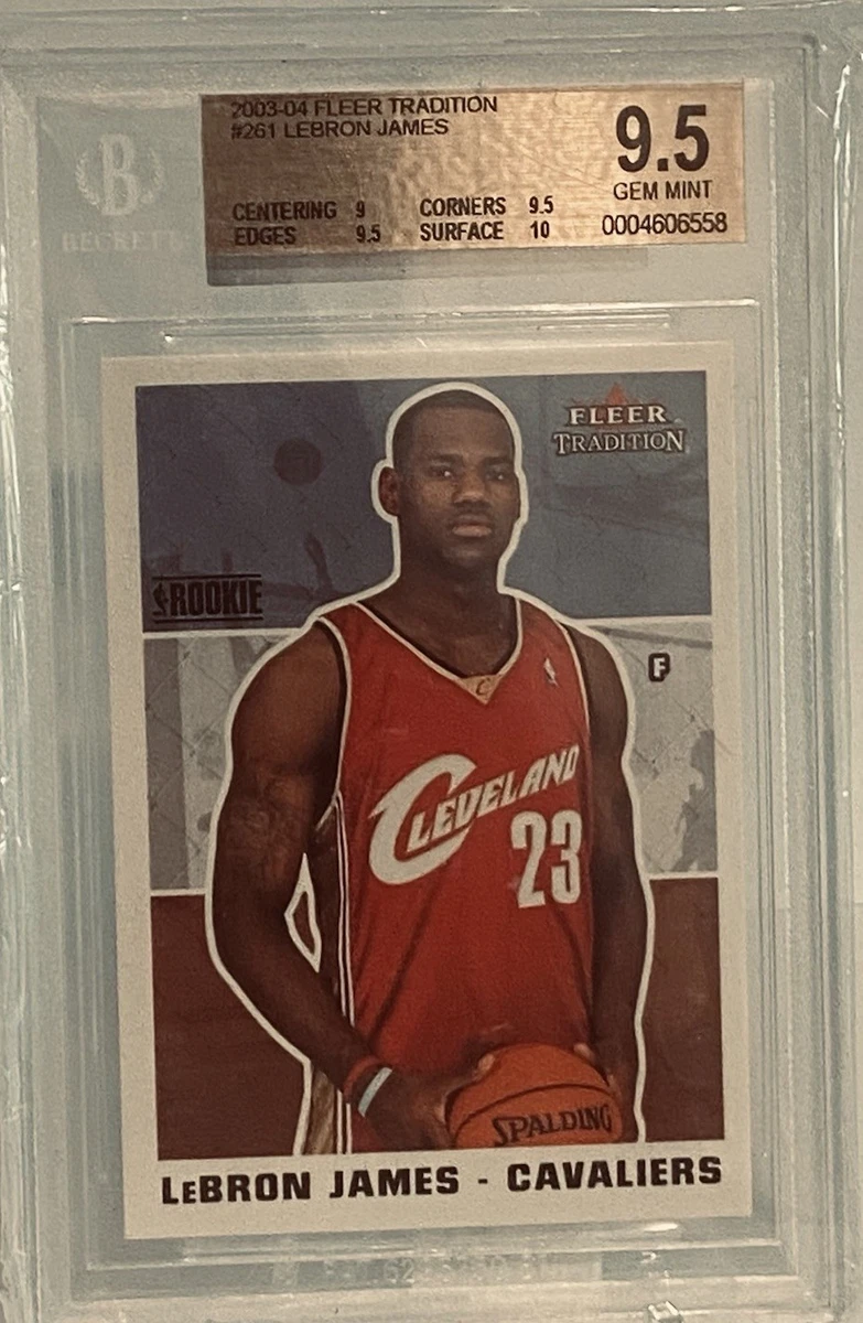 LeBron James Grade 9.5 Basketball Rookie Sports Trading Cards