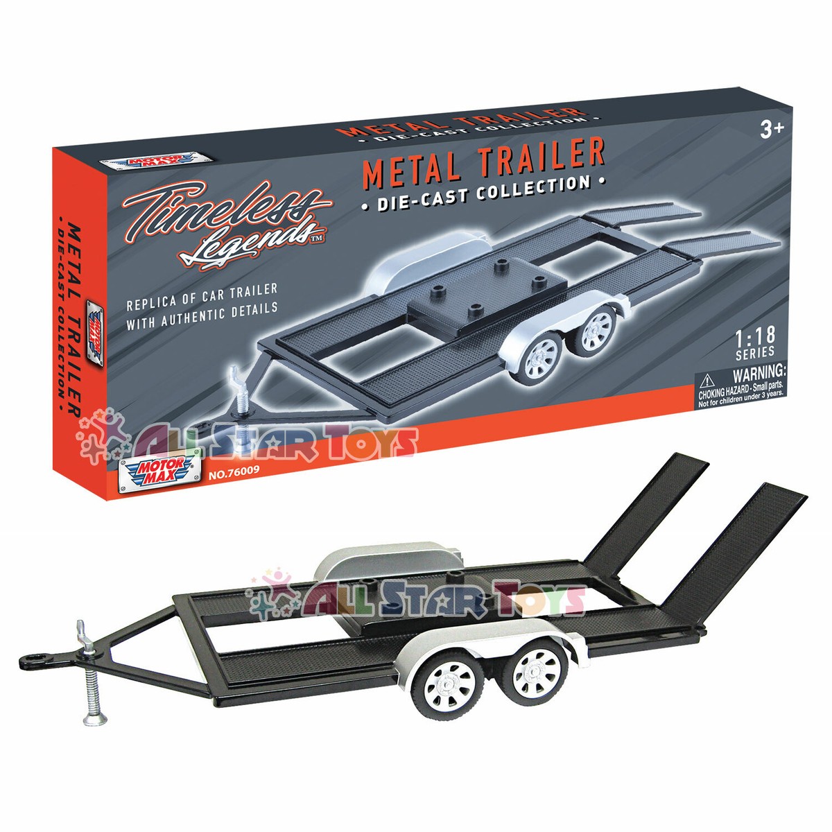 Trailer Car Carrier Motormax 1:24 1:18 Scale Diecast Model Toy Car