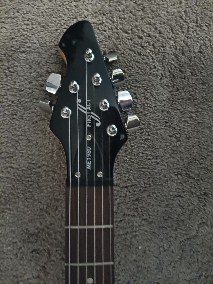 First Act ME1980 Electric Guitar Black With Flames 19801D23334