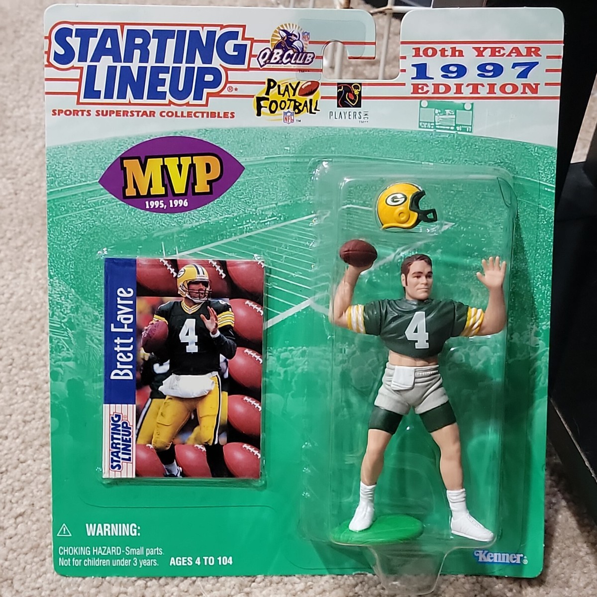 1997 10th Year Edition Brett Favre Starting Lineup | eBay
