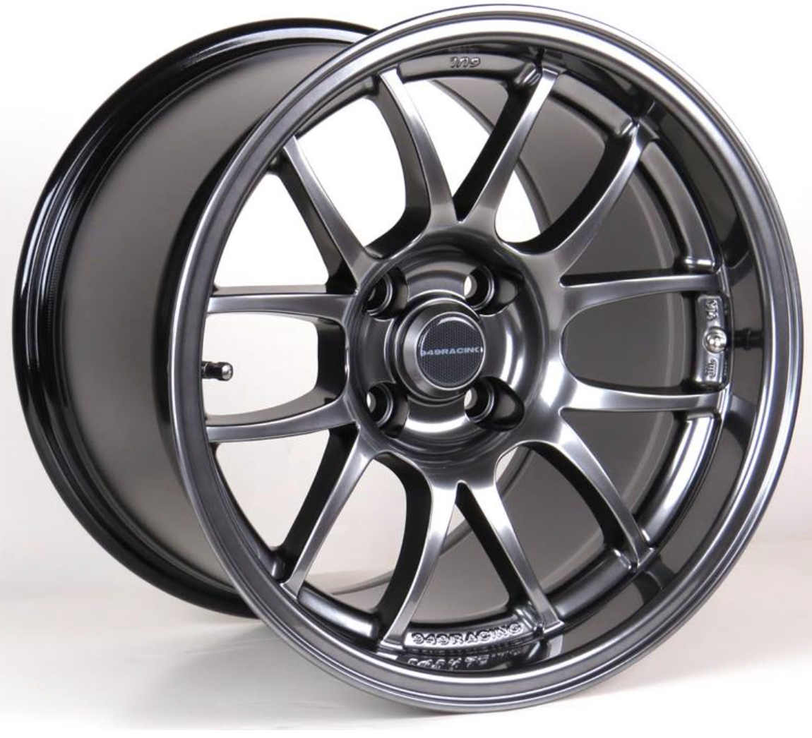 949 Racing 6UL 15x9 Inch Tungsten Wheel Fits MAZDA MX-5 MIATA NA