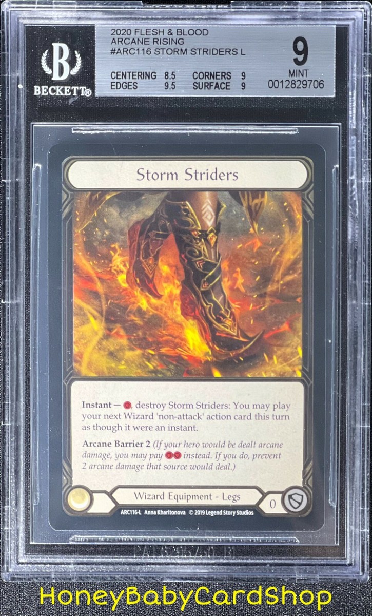 Flesh and Blood Arcane Rising 2020 Storm Striders (Cold Foil) BGS