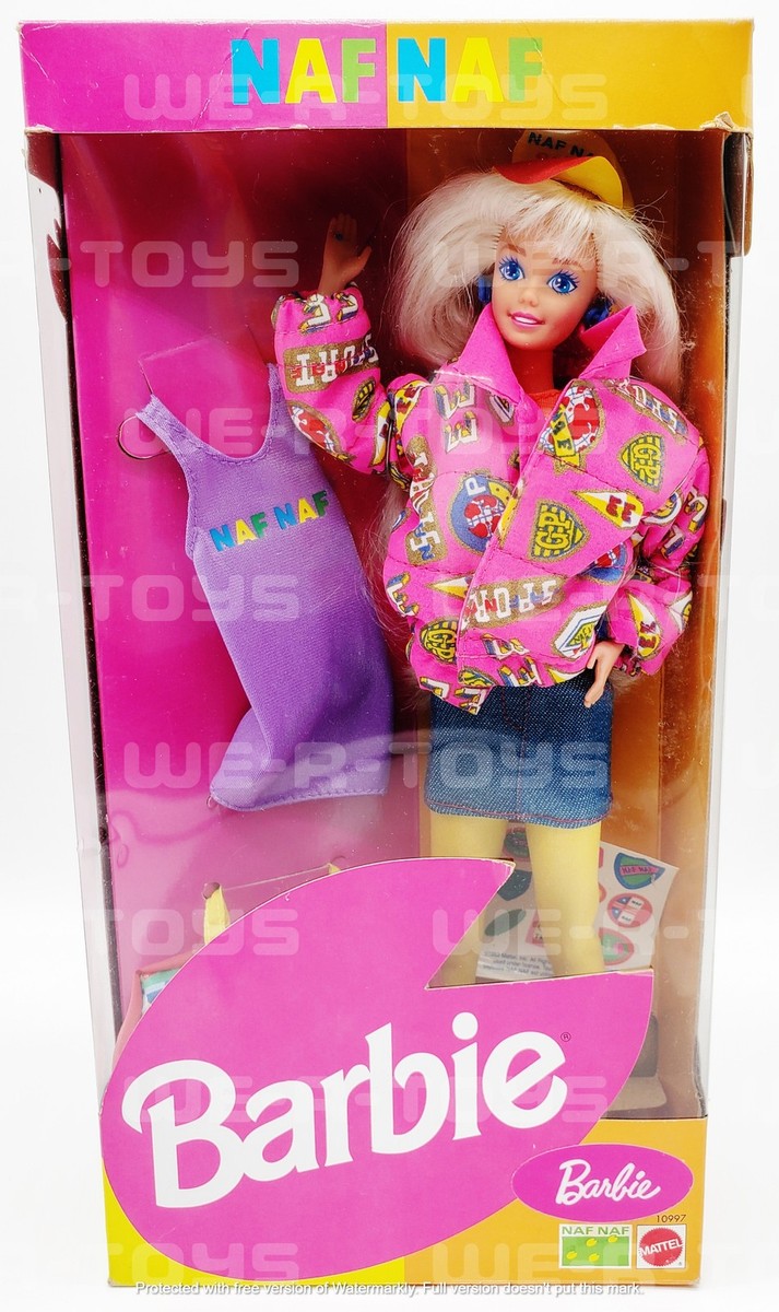 Barbie Naf Naf Travel Doll With Stickers Mattel 1993 No 10997 NRFB