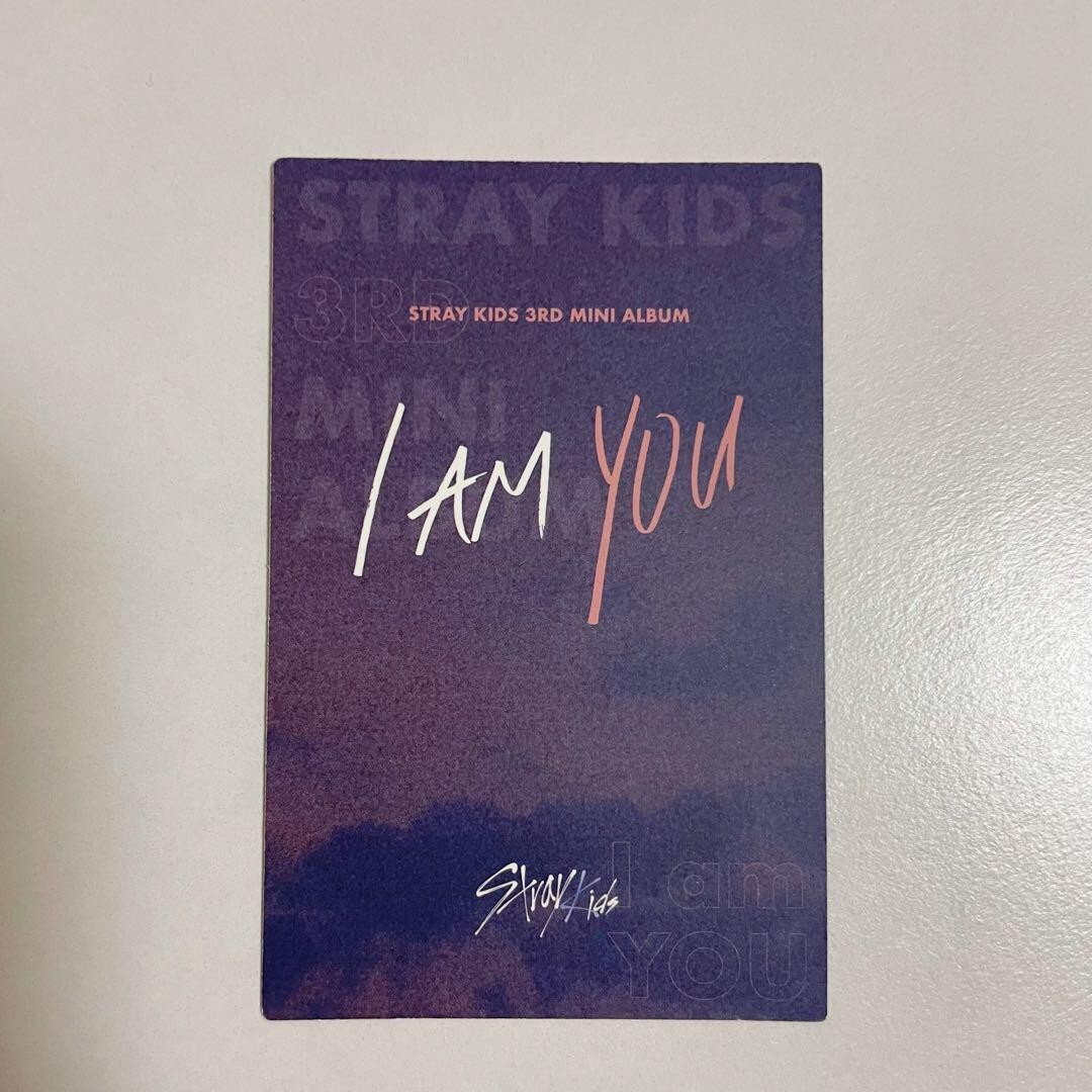 Stray kids Bang Chan Official Photo Card I am you 3rd Mini Album