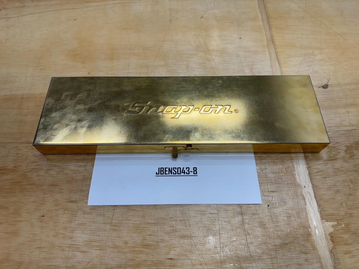 Snap-On Tools RARE 1992 18pc Collectors Gold Plated 3/8