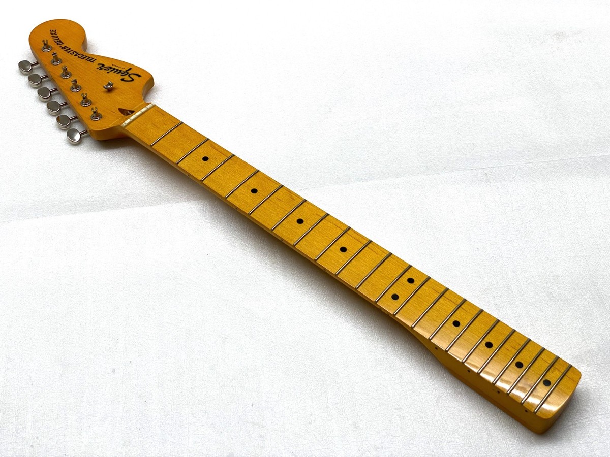REAL Fender Squier Telecaster Deluxe Neck w/STRAT HEEL Maple