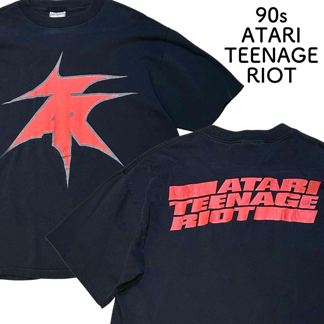 90s ATARI TEENAGE RIOT T-shirt DHR Digital Hardcore [XL] Single