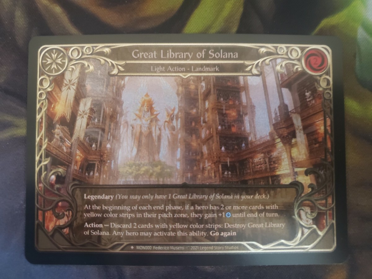 Great Library of Solana Cold Foil - Monarch 1st Edition - Flesh