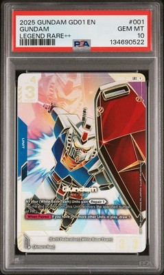 2025 GUNDAM NEWTYPE RISING LEGEND RARE++ #001 GUNDAM PSA 10 | eBay