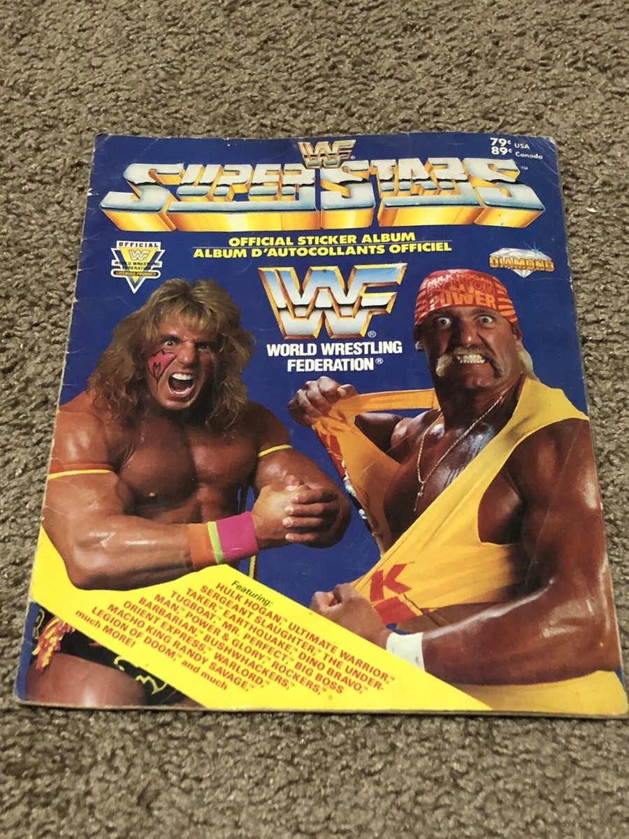 Vintage Hulk Hogan Ultimate Warrior 1991 WWF SUPERSTARS Official