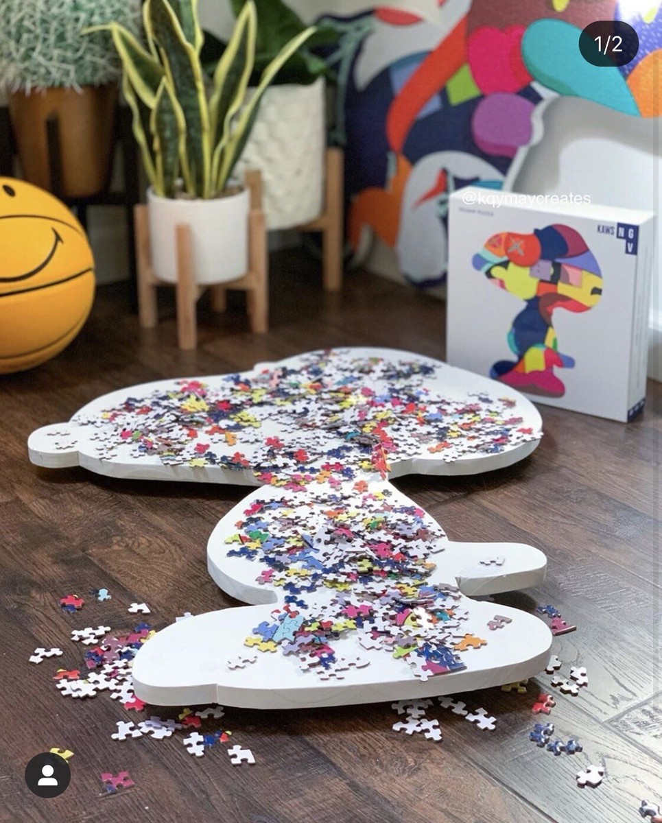 Kaws Puzzle Custom Wood Frame - No One's Home - SINGLE FRAME | eBay