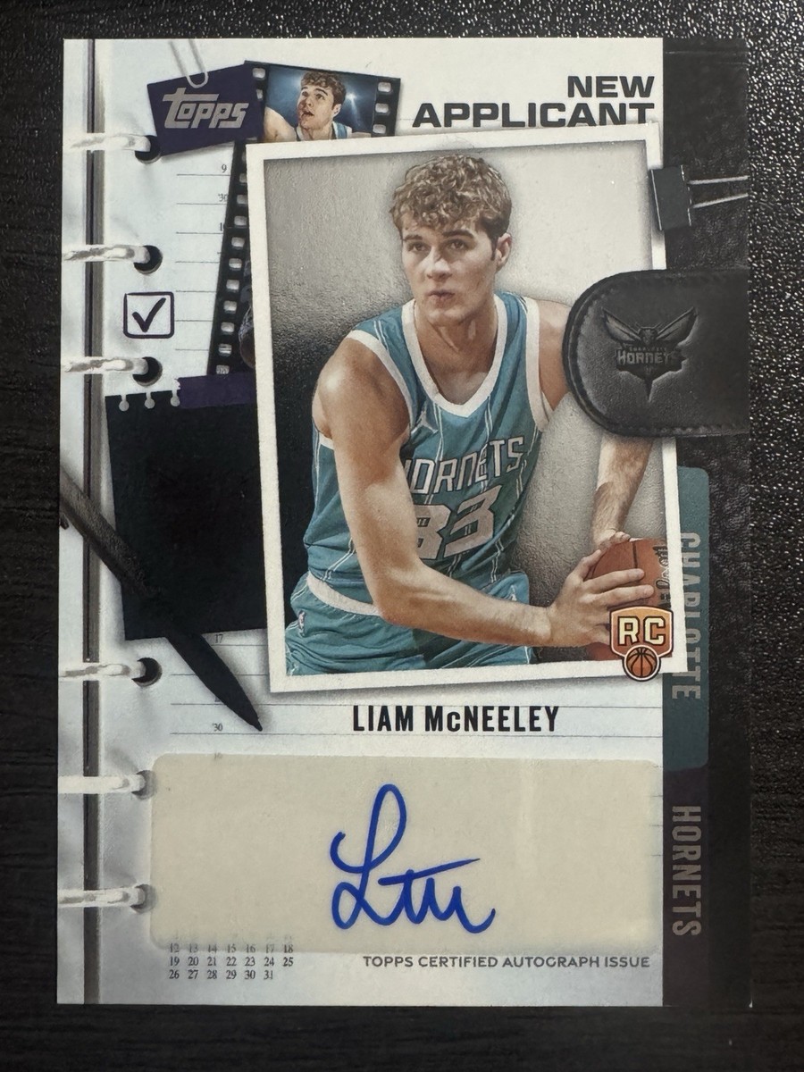 2025 Topps Basketball New Applicant Liam McNeeley Auto Rookie RC