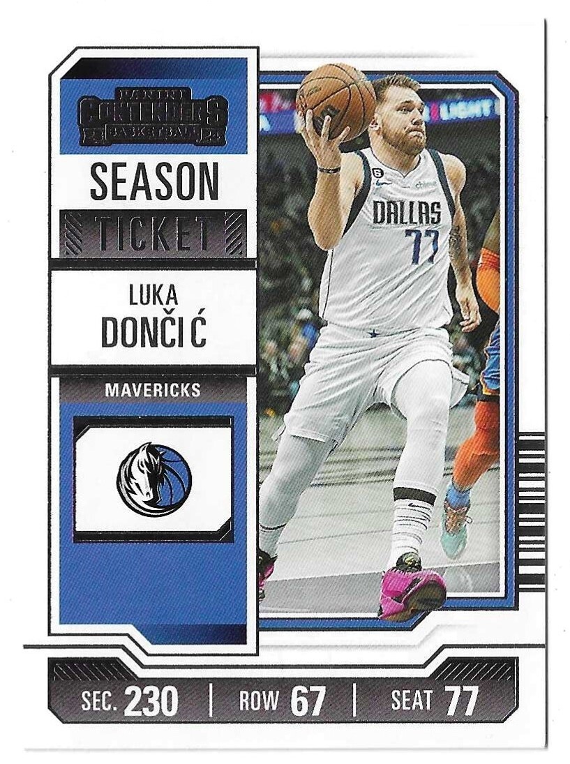 2023-24 Panini Contenders Basketball Luka Doncic Card #61 Dallas