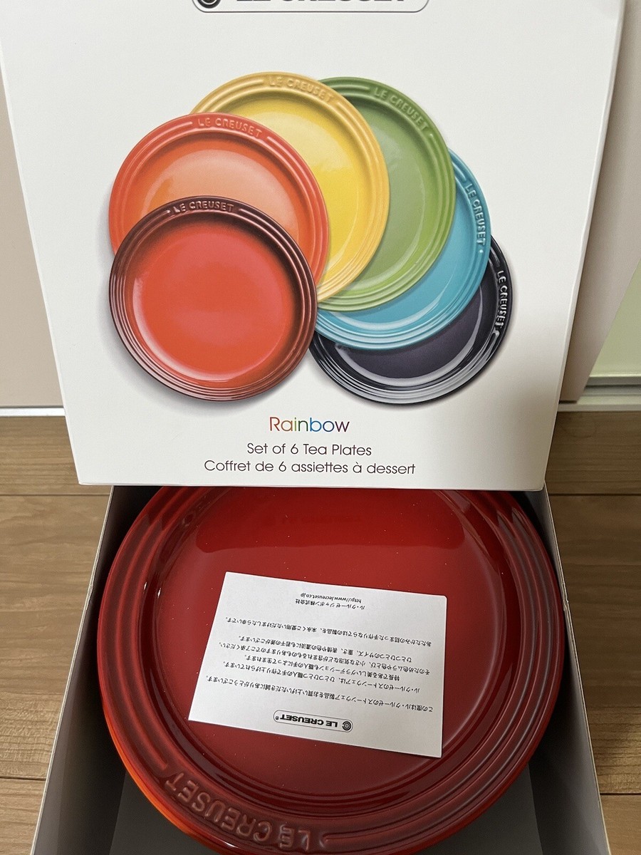 Le Creuset Round Plate Dish 18cm 7.5in Rainbow 6 Color Set
