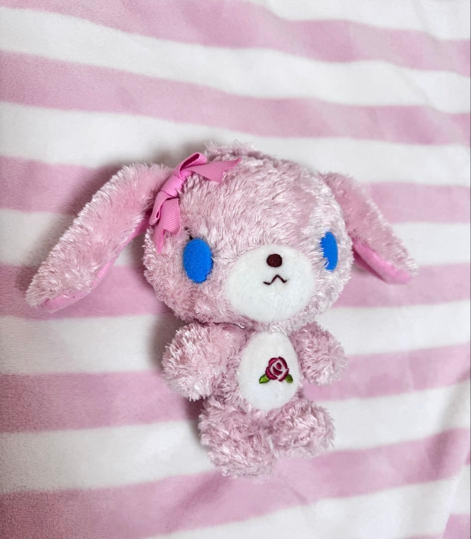 Sanrio Sugarbunnies Momousa Plush Pink vintage Pink tag kawaii