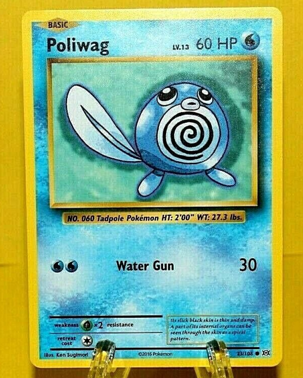 Poliwag Lv.13 60HP 2016 Collectible Pokemon Trading Card | eBay