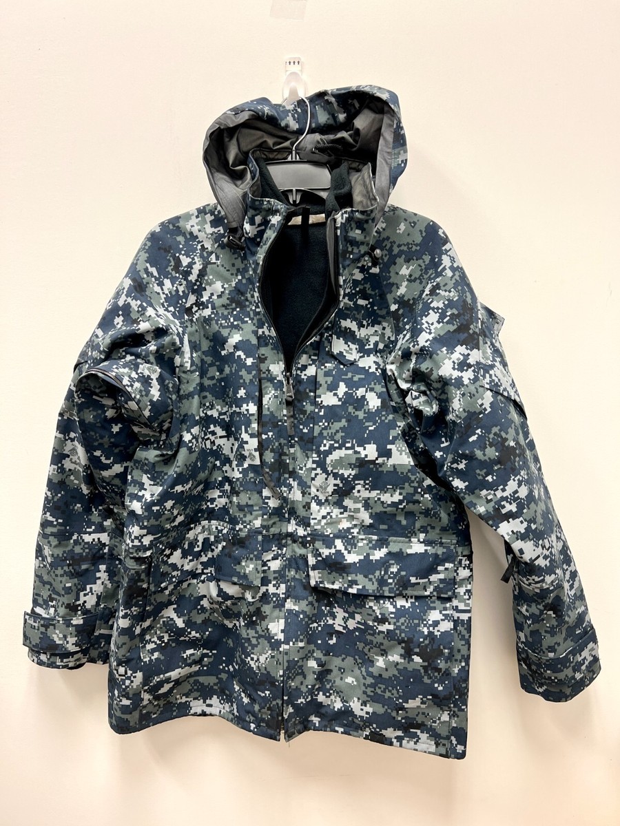 US NAVY NWU GORE TEX COLD WEATHER DIGITAL PARKA W/ REMOVABLE LINER