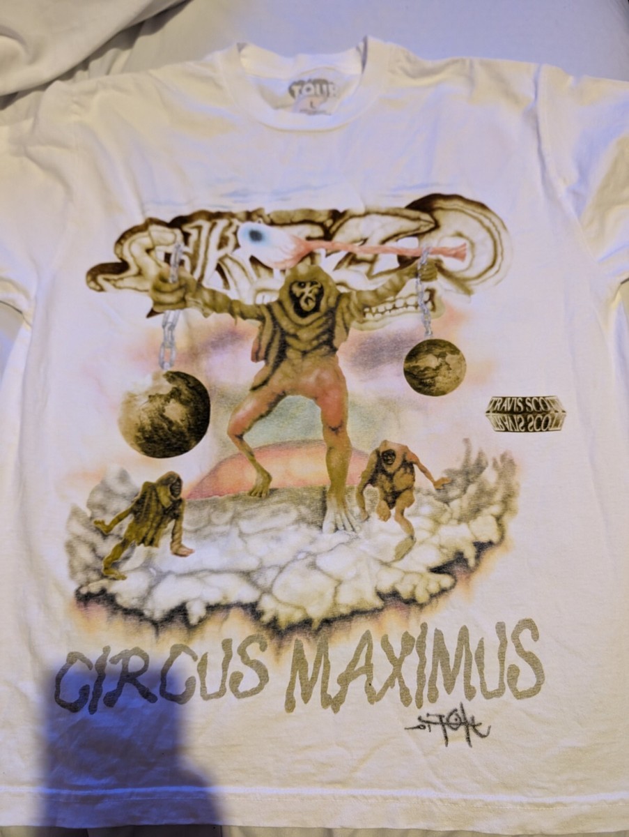 TRAVIS SCOTT UTOPIA TOUR OFFICIAL MERCH WHITE SKITZO T-SHIRT | eBay