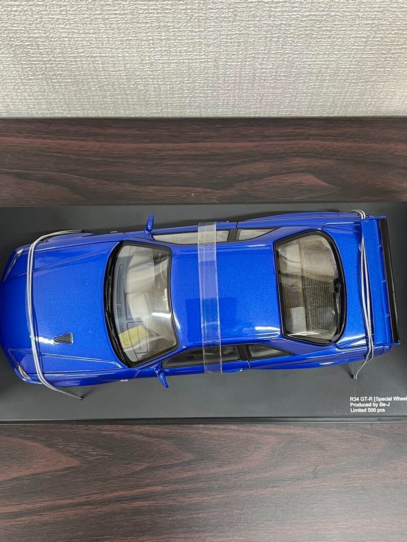 Auto Art 1/18 Be-J World Limited 500 Units R34 Skyline Gt-R Color