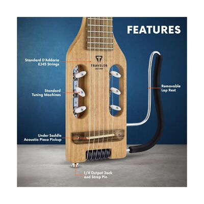 Traveler Guitar Ultra-Light Mahogany Nylon Guitar | Travel Guitar