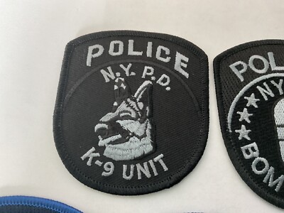 NYPD Police Special Unit collectable patch set Seven full size All